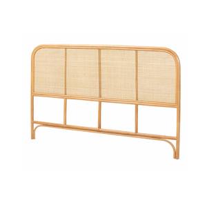 Natural Rattan Arched Headboard for <b>Bed</b> Handwoven <b>Rustic</b> Design Coastal Boho Style Bedroom Furniture Decoration Made Vietnam - Product Image 2