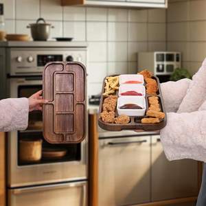 Bandeja de Madera para Servir, para Cenas, Fiestas, Bodas y el Hogar - Product Image 3