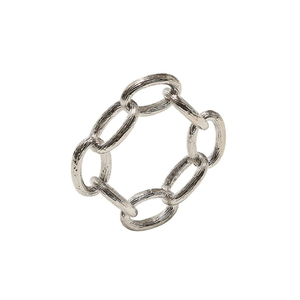 Luxury Gold Ripple Napkin Rings <b>Set</b> Of 4 Modern <b>Square</b> Metal Napkin Holders For Elegant Wedding & Hotel Dining Table Decoration - Product Image 4