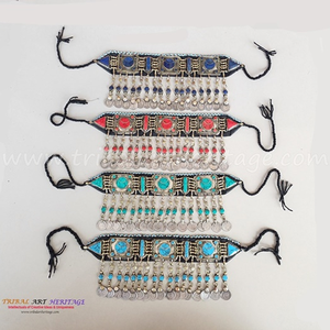 Collier choker tribal Kuchi spécial, fait à la main, bijoux ethniques afghans, collier vintage bohème, collier statement pour femmes, vente en gros - Product Image 1