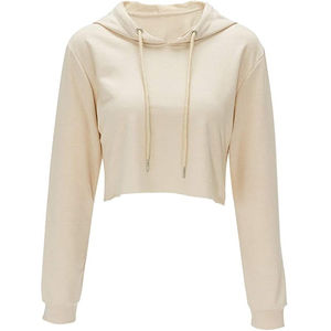 Sudaderas con capucha personalizadas de algodón para mujer, diseño Original de alta calidad, Top corto Sexy a la moda, cuello con capucha, estilo deportivo, Invierno - Product Image 1