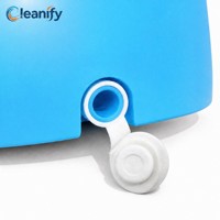 Ensemble serpillière et seau à pression professionnel pour hôtels, double pompe, manche en acier inoxydable 130 cm, serpillière plate, nettoyage, vente en gros, OEM, logo personnalisé