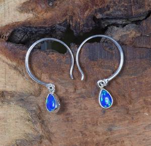 Boho Style classique boucles d'oreilles bijoux pour femmes bijoux en argent 925 en argent Sterling opale pierres précieuses boucles d'oreilles faites à la main cadeau pour l'amour - Product Image 4