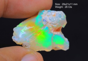 Opale éthiopienne naturelle unique en vrac pour faire des pierres de cabochon Jeu de couleur de qualité supérieure - Product Image 2