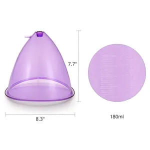 Hot Sale XXXL Size Vacuum Cups For Butt Breast Lifting Buttocks Enlargement Machine Massager 210ML 180ML