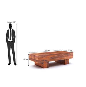 Mesa de centro de color de madera natural con lado anidado para muebles de comedor y dormitorio para uso en oficina y hogar para venta - Product Image 2