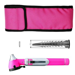 Nouveau mini otoscope à fibre optique de haute qualité rose clair (format de poche) ensemble de diagnostic ORL professionnel disponible dans toutes les couleurs - Product Image 4