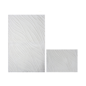 Lanya Customized Color Recycled Cotton/<b>Polyester</b> <b>Yarn</b> Dyed Jacquard Woven Luxury Bath Rug Set for Home Hotel Office Use 40x60 cm - Product Image 1