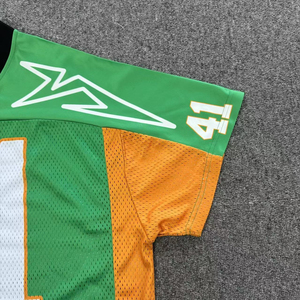 Maillot de football américain Customize Top Quality Quick Dry V Neck Mesh Polyester Sublimation Printing Jersey for Men - Product Image 4