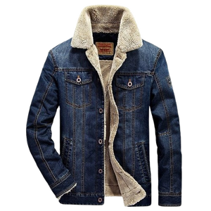 Veste en jean longue de haute qualité, style streetwear coréen, denim d'hiver, lavage premium, personnalisable, pour un usage quotidien décontracté - Product Image 5