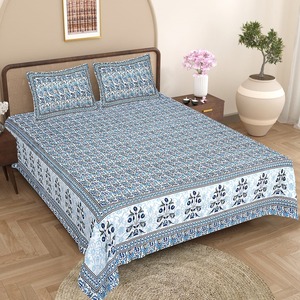 Luxury 100% Organic Cotton Hand Block Printed Bedsheets Set Eco Friendly Soft Natural Dye Bedding for Hotel Home Use Wholesale - Product Image 1