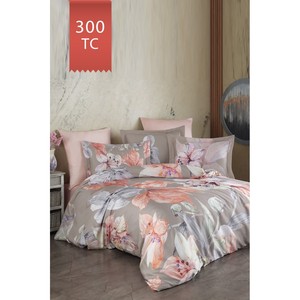 Juego de Funda Nórdica Varol Royal Floral Satin 300TC, Funda Nórdica Doble Tamaño King para Dormir en Familia, Técnica de Tejido para Uso Doméstico-ERICA - Product Image 3