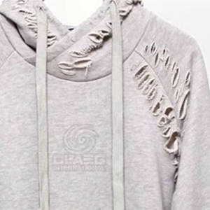 Derniers modèles de sweats à capuche vieillis pour hommes fabriqués au Pakistan Style de rue Vente en gros Sweats à capuche vieillis personnalisés - Product Image 4