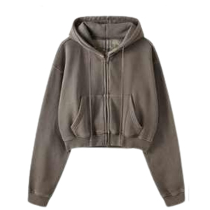 2025 Best Selling Women's Distressed Long Hooded Winter Hoodie Custom Color Street Style Knitted Design <b>Zipper</b> Fashionable - Product Image 6