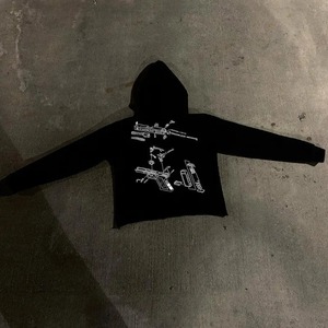 Sudadera con capucha y cremallera polar de algodón de alta calidad, Sudadera con capucha con cremallera bidireccional de gran tamaño y peso pesado, fabricante personalizado - Product Image 4