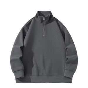 Sweat-shirts à col montant pour homme avec logo personnalisé 2026, col montant, polaire, pull à col montant, style décontracté noir d'hiver, numérique - Product Image 1