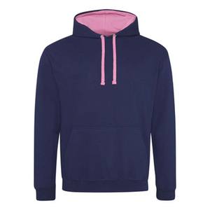 Sweat à capuche personnalisé en coton 100% écologique pour homme, avec broderie contrastée de qualité supérieure, blanc - Product Image 6