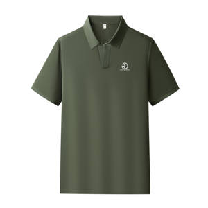 Polo pour homme en mélange de coton doux, coutures durables, tissu anti-rides et anti-humidité, idéal pour une utilisation en extérieur - Product Image 3