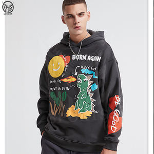 Sudadera con Capucha Personalizada con Logotipo, para Invierno, Gruesa, 100% Algodón, Felpa, Impresión 3D, Unisex, Impresión en Espuma, Ecológica, Impermeable - Product Image 4