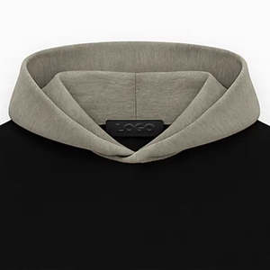 Sweat à capuche surdimensionné lourd à double couche avec poches latérales, ourlet élastique, bordures élastiques, capuche, doublure personnalisée OEM, 100% coton - Product Image 6