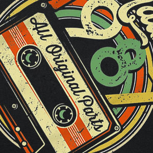 Camiseta vintage de algodón con estampado de cinta de casete de 1987, ropa de calle, manga corta, regalos de cumpleaños, ropa para hombre - Product Image 4