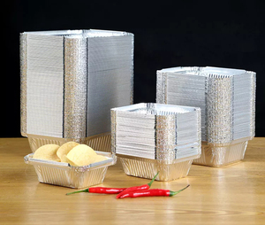 Contenants en aluminium de qualité <span class=keywords><strong>alimentaire</strong></span> pour la cuisine / Boîte en aluminium avec couvercle en PP - Product Image 3