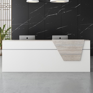 Mostrador de Recepción de Superficie Sólida de Lujo Moderno, Mostrador Comercial para Oficina, Hospital, Hotel, Recepción - Product Image 2