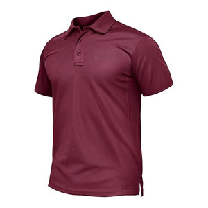 Camiseta Informal Antiarrugas de Punto Sólido que Absorbe la Humedad, 100% Algodón, Manga Corta - Product Image 4