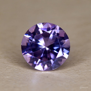 Moissanite de qualité supérieure, taille brillant, couleur violet magnifique, cultivée en laboratoire (VVS1), pierre précieuse en vrac, dureté Mohs 9,25, 6,5 mm - Product Image 2