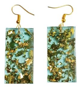 Pendientes de Resina Epoxi Transparente con Diseño Floral Pintado a Mano, Diseño Contemporáneo, Precio Bajo, Aspecto de Lujo, para el Día de San Valentín - Product Image 6