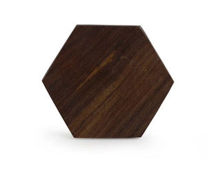 Posavasos Redondos de Madera de Sheesham Hechos a Mano, Ecológicos y Contemporáneos, Juego de 6, Absorbentes para Bebidas, Artesanía Saniya - Product Image 4