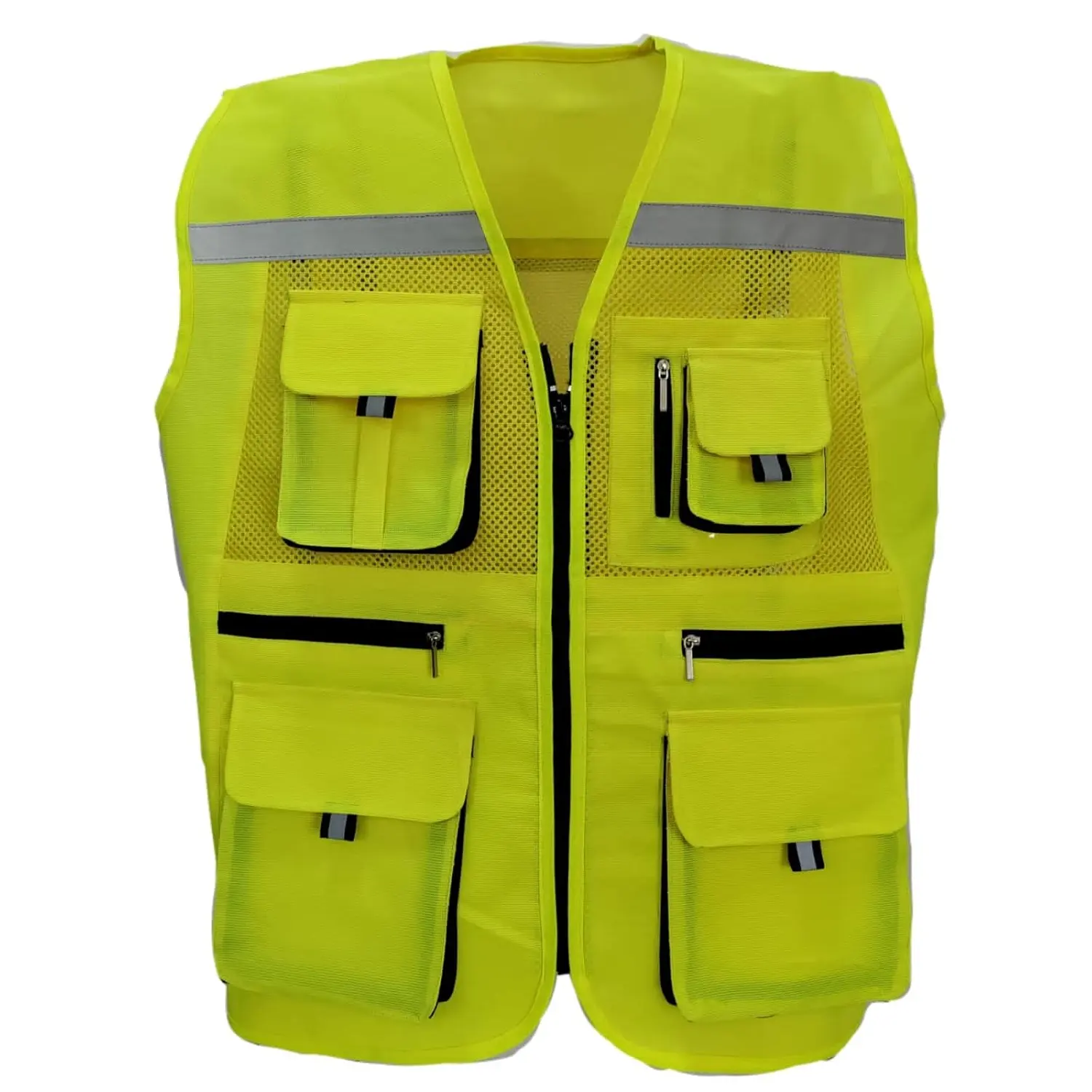 Hot Selling Cheap Price Premium Quality Reflective Sleeveless Vest Construction Safety Vest Wholesale Price From Bangladesh