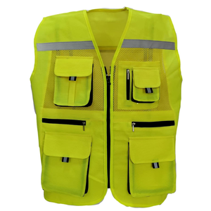 Vente chaude Pas Cher Prix Premium Qualité Gilet Sans Manches Réfléchissant Gilet De Sécurité De Construction Prix De Gros Du Bangladesh - Product Image 1