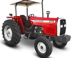 Tractor de ruedas Massey Ferguson MF 385 bastante usado/nuevo y de segunda mano con componentes de bomba de engranajes de motor central - Product Image 1