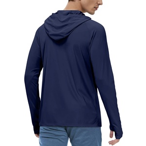 Sudadera con capucha y cremallera deportiva para hombre mezcla de algodón al por mayor - Product Image 2