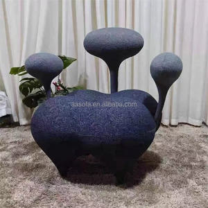 Fauteuil Wingback Green Magic Balloon - Fauteuil de salon confortable en tissu, design moderne et élégant pour la maison, le <span class=keywords><strong>bureau</strong></span>, la chambre, l'appartement - Product Image 4