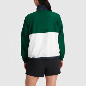 Conjunto de Chaqueta Cortavientos para Mujer, Fabricante Mayorista OEM, Chaqueta Cortavientos de Talla Grande con Paneles Estampados, Precio Económico, Personalización - Product Image 2