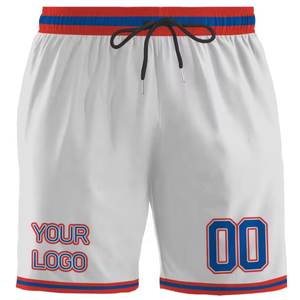 Shorts de basketball pour hommes de qualité supérieure, respirants, légers, en maille, pour l'entraînement sportif, la gym, la course à pied, avec cordon de serrage à la taille - Product Image 1