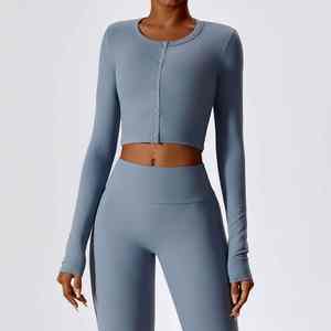 Conjunto de dos piezas personalizado Gymwear Tank Top y Leggings Set para mujer Fitness OEM Activewear transpirable ropa de entrenamiento - Product Image 3