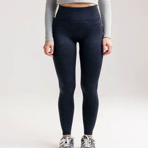 กางเกงเลกกิ้งเอวสูงของผู้หญิงผ้าคอตตอนสแปนเด็กซ์ผ้าไนลอนสำหรับใส่เล่นฟิตเนสโยคะออกกำลังกาย - Product Image 1
