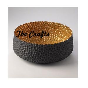 Bol à chocolats en aluminium de couleur or dernier modèle, bol de service de taille et de forme personnalisées pour la vaisselle à la maison - Product Image 3