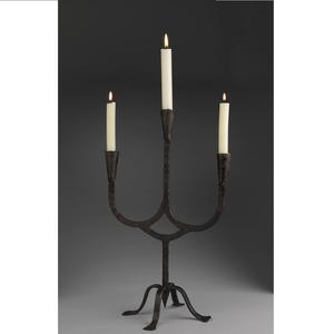 Bougeoir Bougeoir en métal pour l'éclairage et la décoration de la maison Ensemble Bougeoir décoratif élégant finition antique - Product Image 1