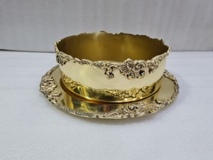 Cuenco para servir de chocolate de diseño clásico, cuenco de chocolate de hierro de metal de alta calidad para mesa, cuenco decorativo para servir de chocolate - Product Image 2