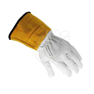 Guantes de soldadura Tig duraderos hechos de cuero en stock-Alta calidad para soldadura profesional - Product Image 4