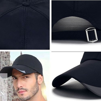 Gorra de Béisbol de 6 Paneles Fabricada en Pakistán con Logotipo Personalizado a Bajo Precio, Tela de Poliéster/Algodón, Impresión por Sublimación, Ajustable