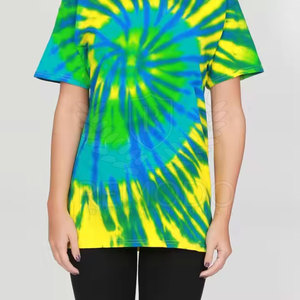 Fashion <b>Tie</b> <b>Dye</b> T-Shirt Women Cotton Blend Loose Fit <b>Top</b> For Beach Travel And Lounge Wear - Product Image 2