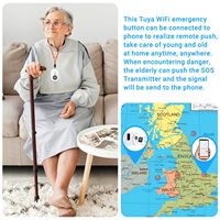 Reloj Inteligente con Sistema de Llamadas Daytech Tuya, Botón de Emergencia SOS a Prueba de Agua para Personas Mayores que Viven Solas, Uso en Hogares de Ancianos