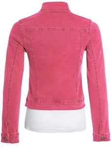 Chaqueta vaquera informal rasgada desgastada para mujer, chaqueta vaquera ajustada de alta calidad, LICRA de lino, transpirable, precio al por mayor, chaquetas de otoño - Product Image 6