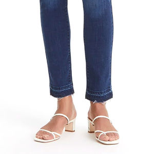 Pantalones Vaqueros de mujer de color sólido de cintura alta al mejor precio, pantalones vaqueros de mujer de talla adulta superventas al por mayor, servicio OEM transpirable - Product Image 6