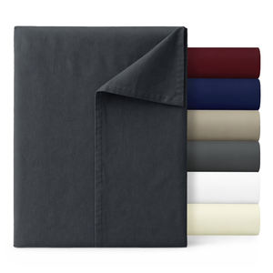 Collection de draps plats en polyester brossé doux certifiés Oeko-Tex 90-105-135-150-180 cm, taille simple, draps-housses et draps plats - Product Image 6